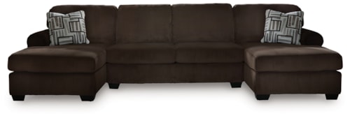 3-Piece Sectional With Double Chaise