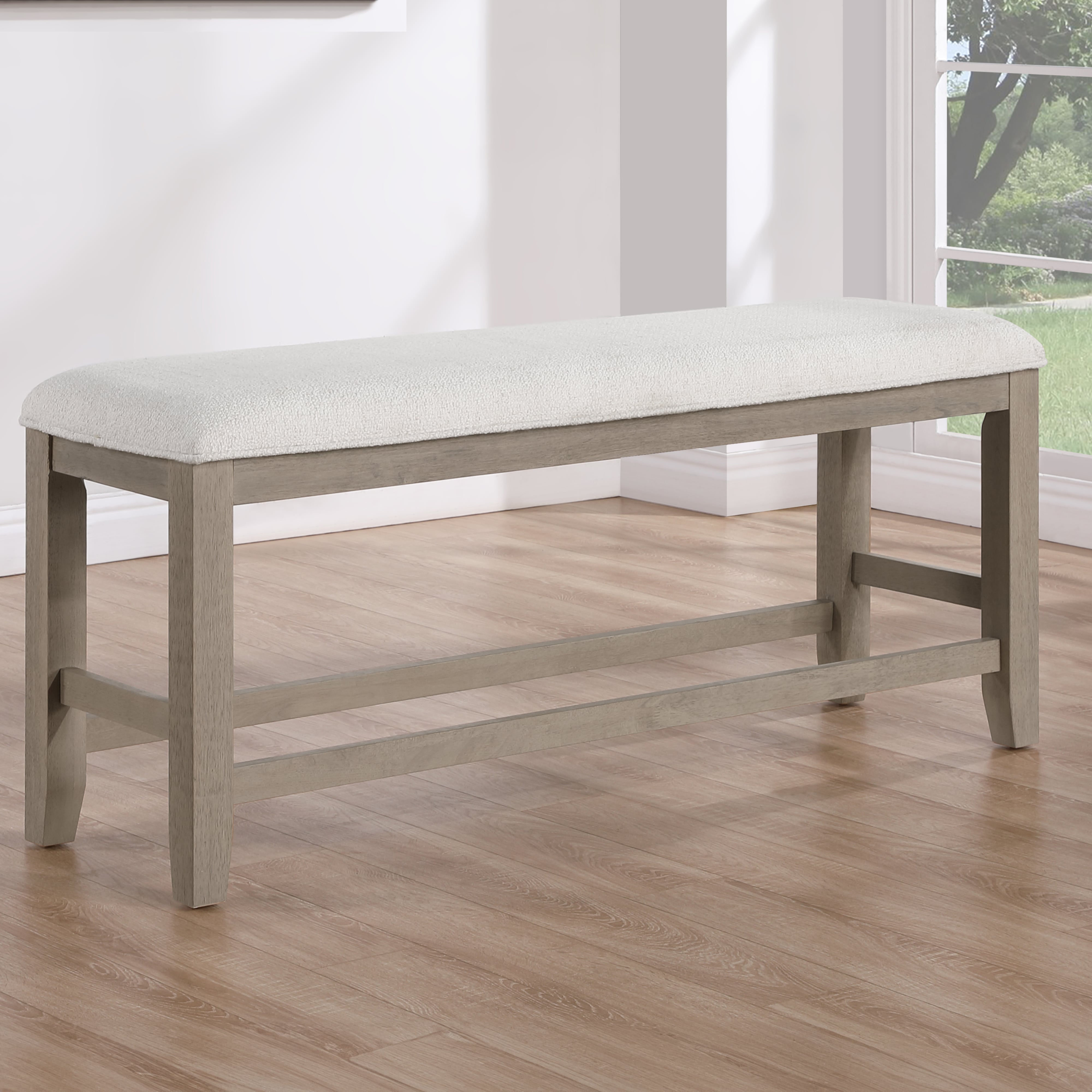 Upholstered Counter-Height Dining Bench