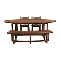 Transitional 4-Piece Dining Set