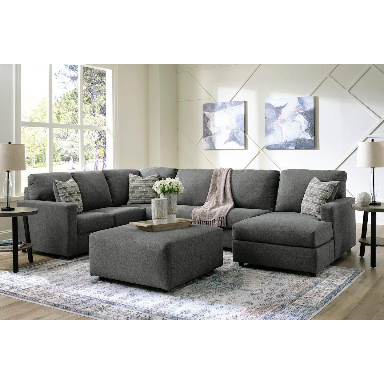 StyleLine Edenfield Oversized Accent Ottoman