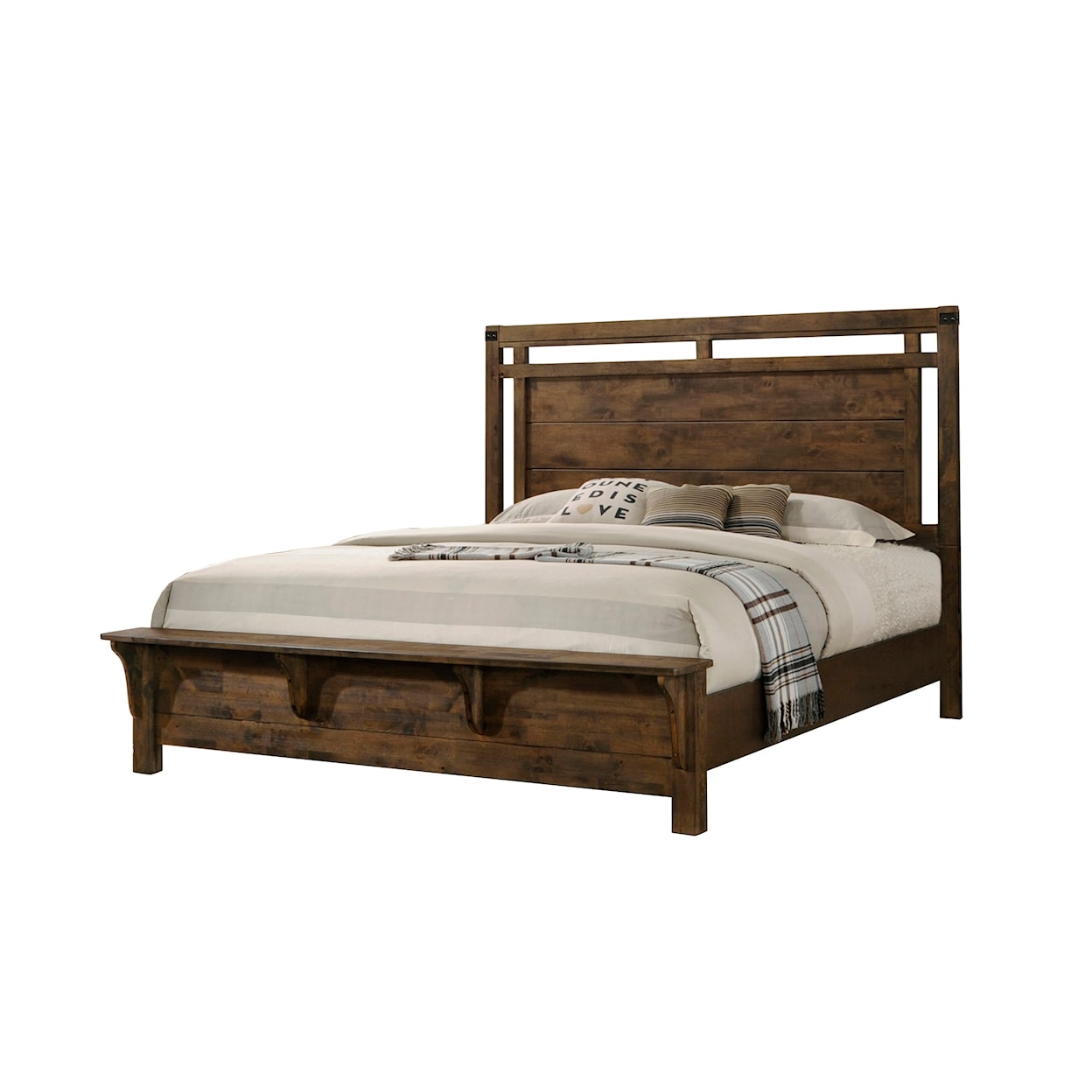 Crown Mark Curtis King Panel Bed