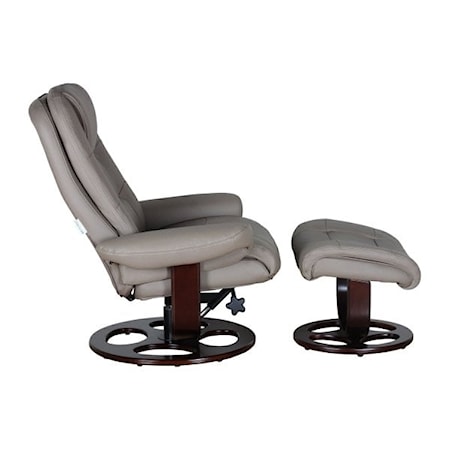 Pedestal Reclining Chair+Ottoman