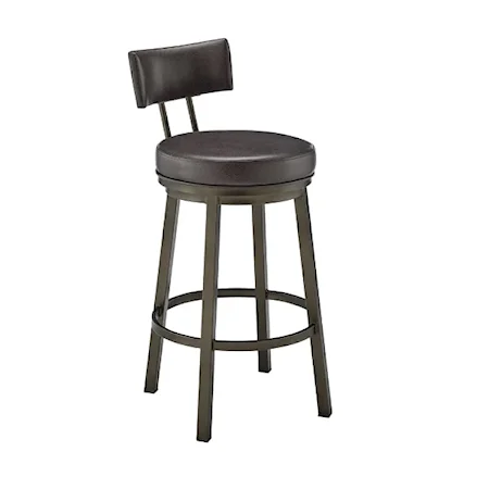 Contemporary Barstool with Open Back