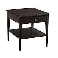 Transitional One Drawer End Table