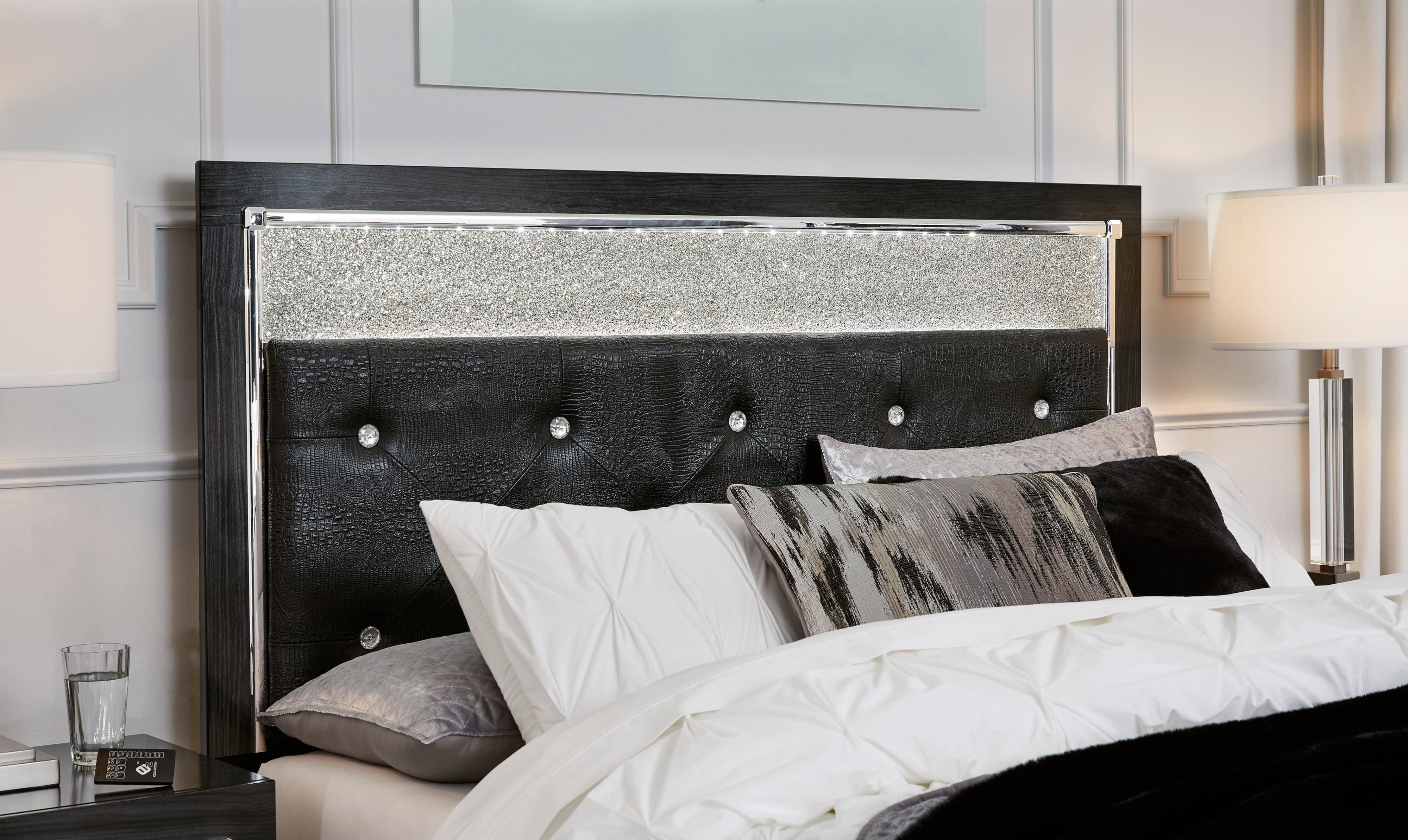Queen Upholstered Panel Headboard