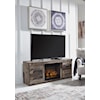 Signature Design by Ashley Derekson 60" TV Stand with Electric Fireplace