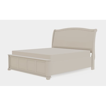 King Upholstered Bed Left Drawerside