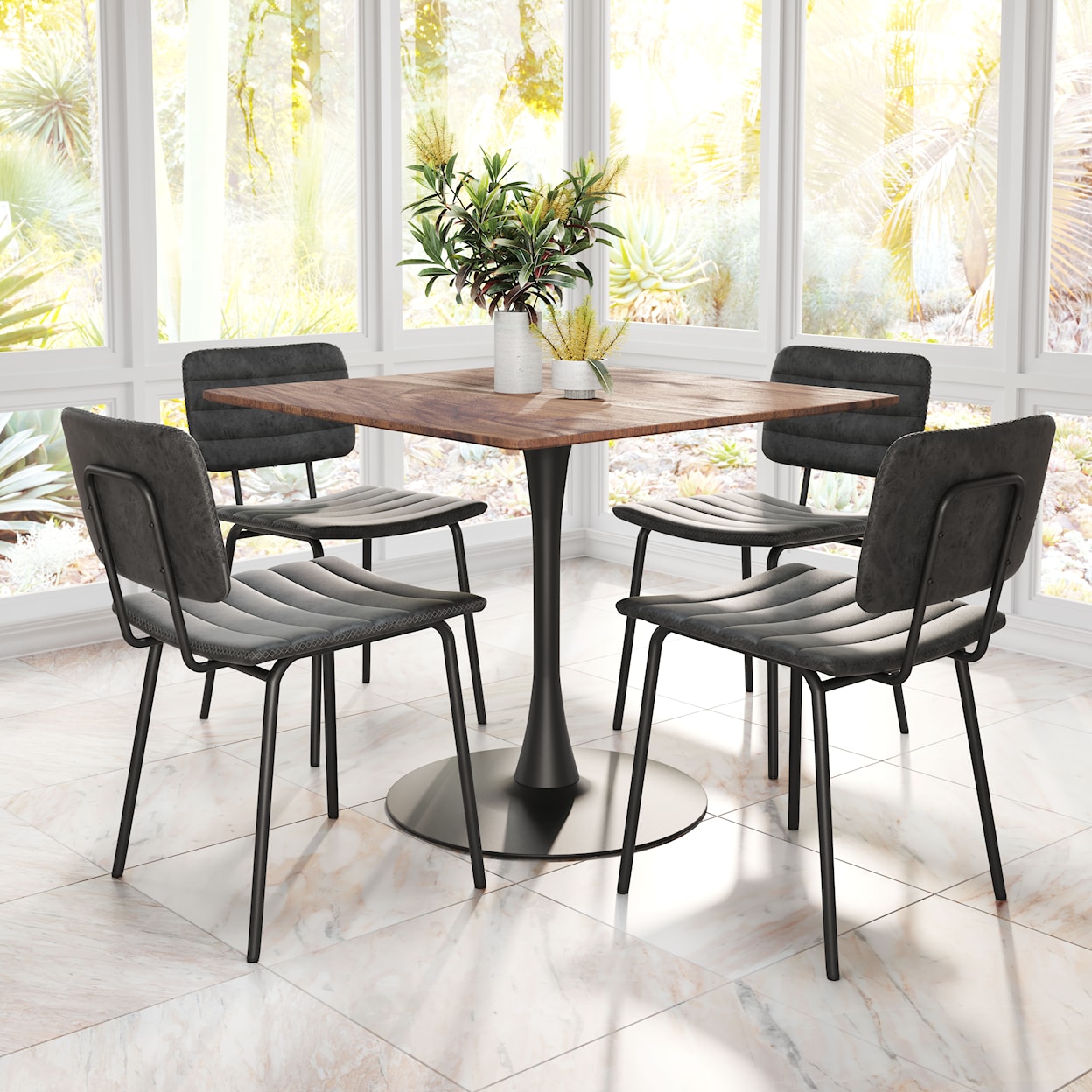 Zuo Boston Dining Chair Set