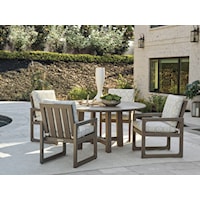 Contemporary 5-Piece Outdoor Dining Set