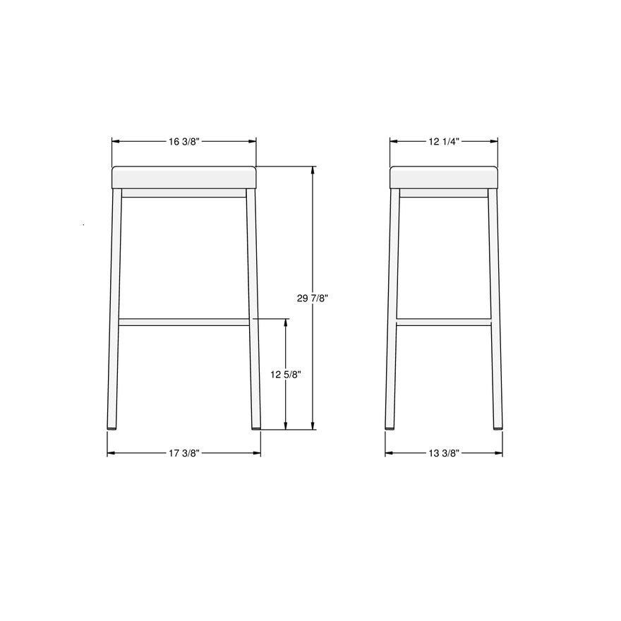 Amisco Bradley 30" Bar Height Stool