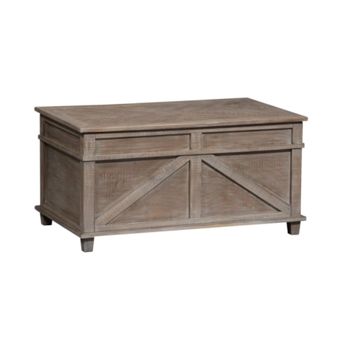 Rustic Storage Trunk with Casters
