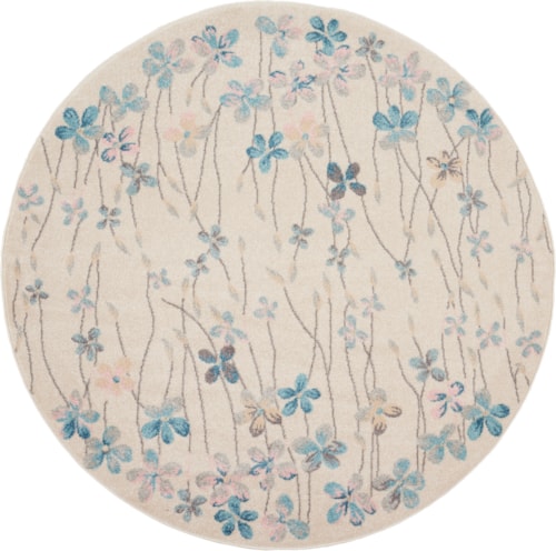 5'3"  Ivory Round Rug