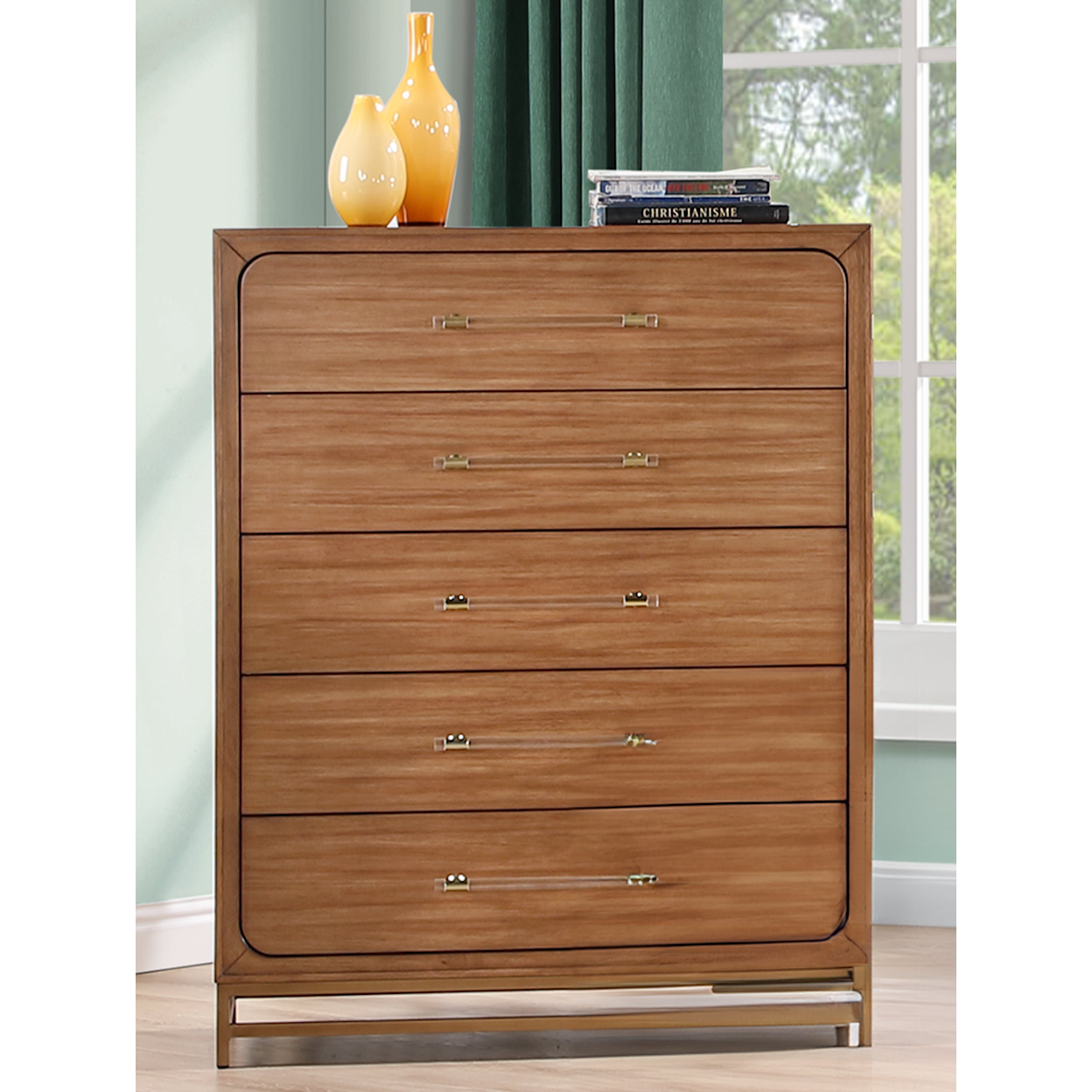 New Classic Furniture Silhouette 5-Drawer Bedroom Chest