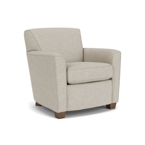 Transitional Chair with Tight Back