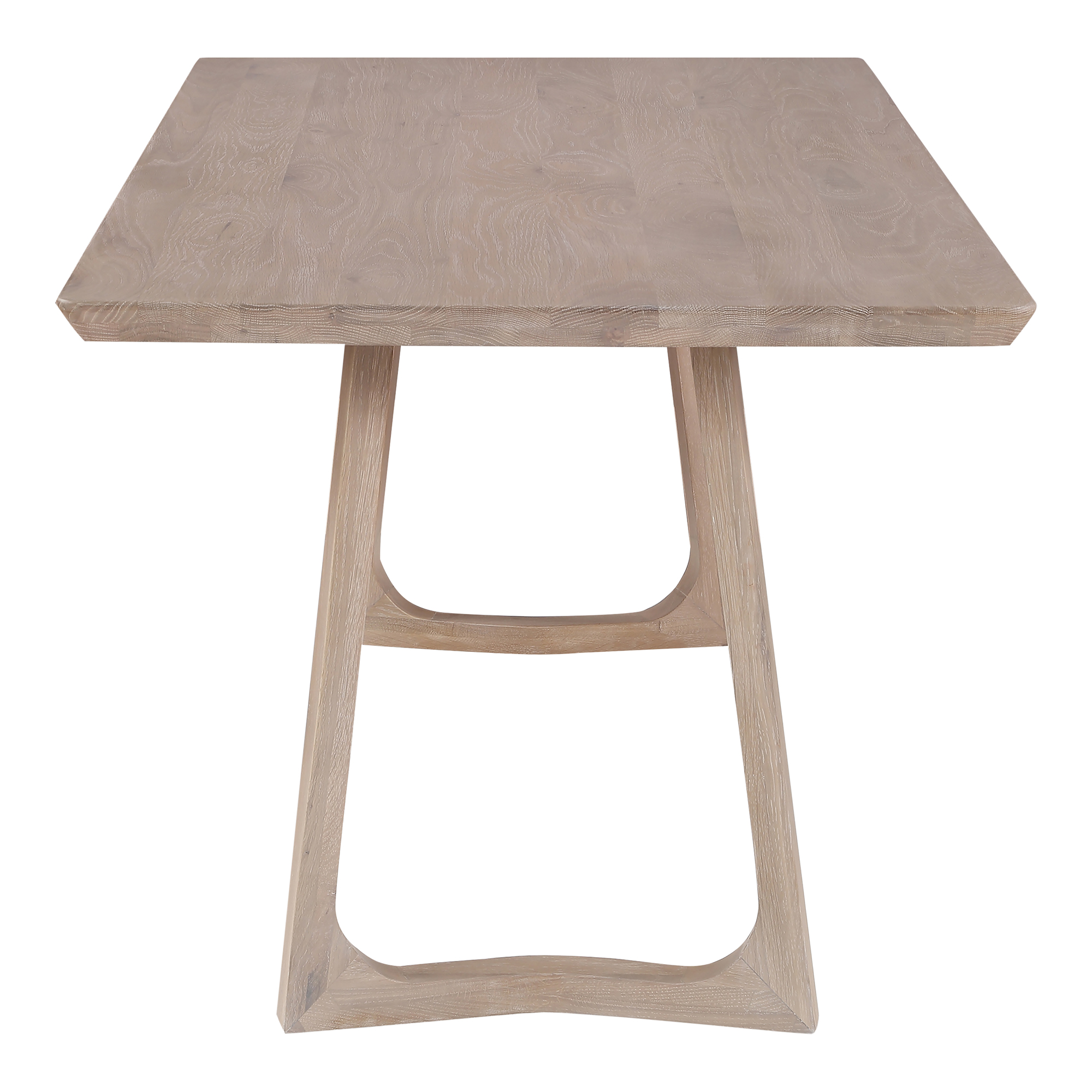 Rectanguar Solid White Oak Dining Table