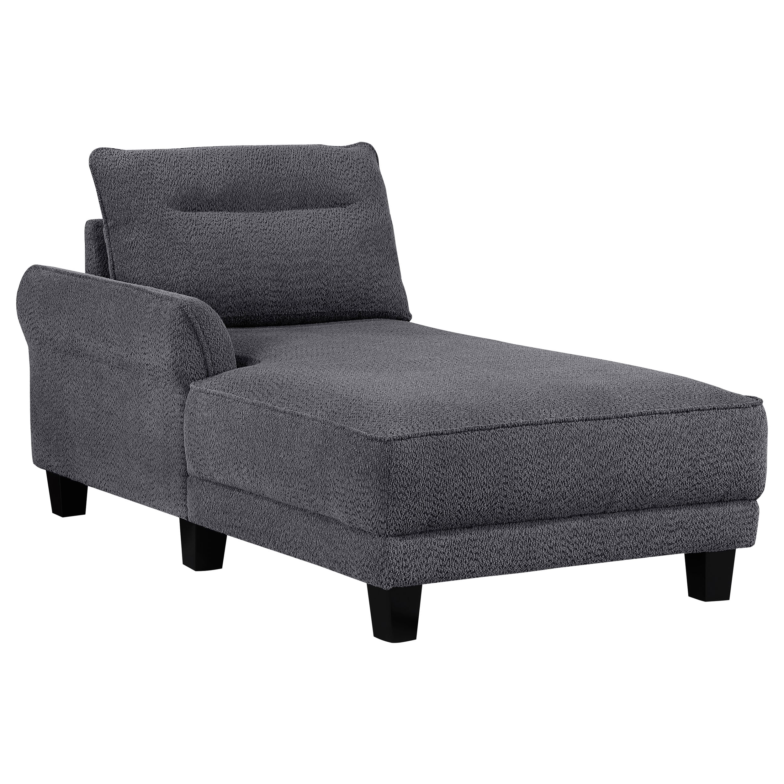 Caspian Curved Arm Chaise Sectional Sofa