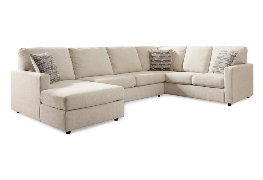Edenfield 3-Piece Sectional with Chaise by Signature Design by Ashley at Zak's Home Outlet