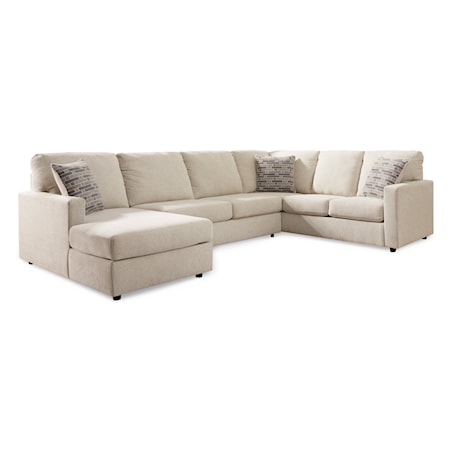 3-Piece Sectional with Chaise