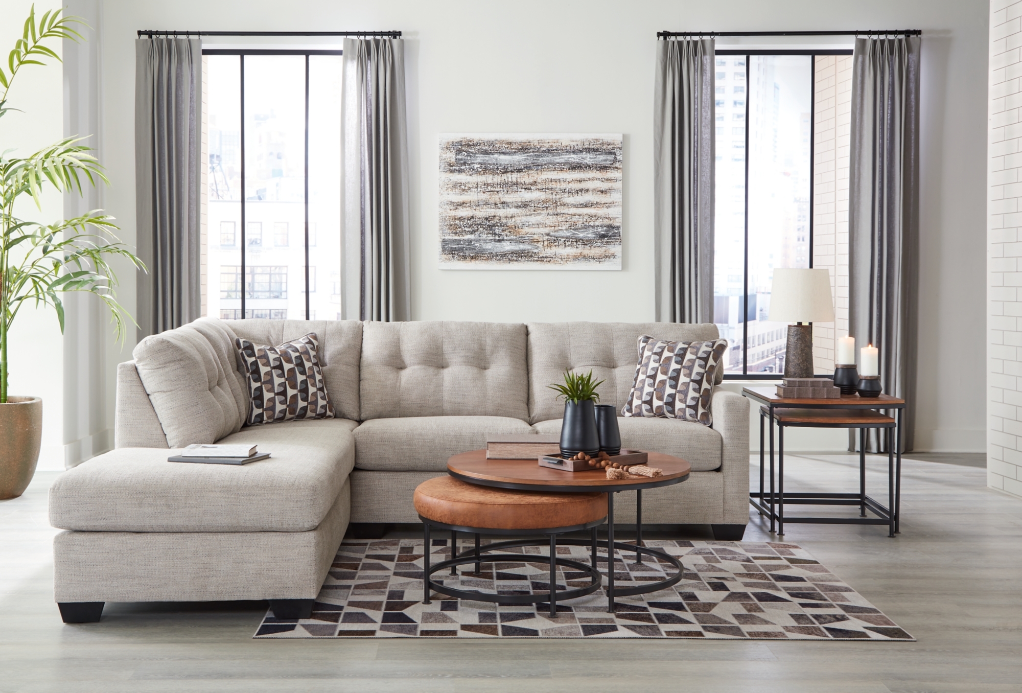 2-Piece Sectional With Chaise