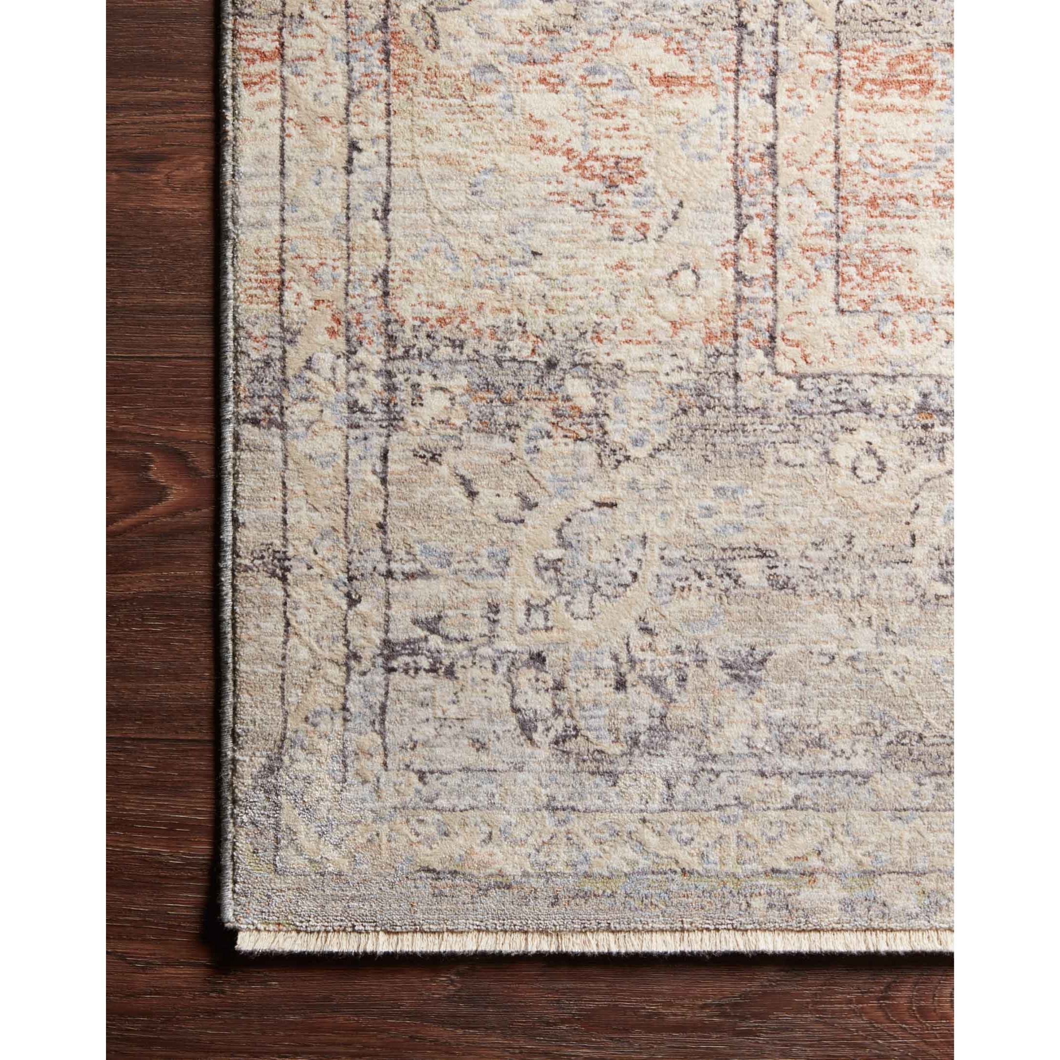 Loloi Rugs Faye 7'10" x 10' Denim / Rust Rug