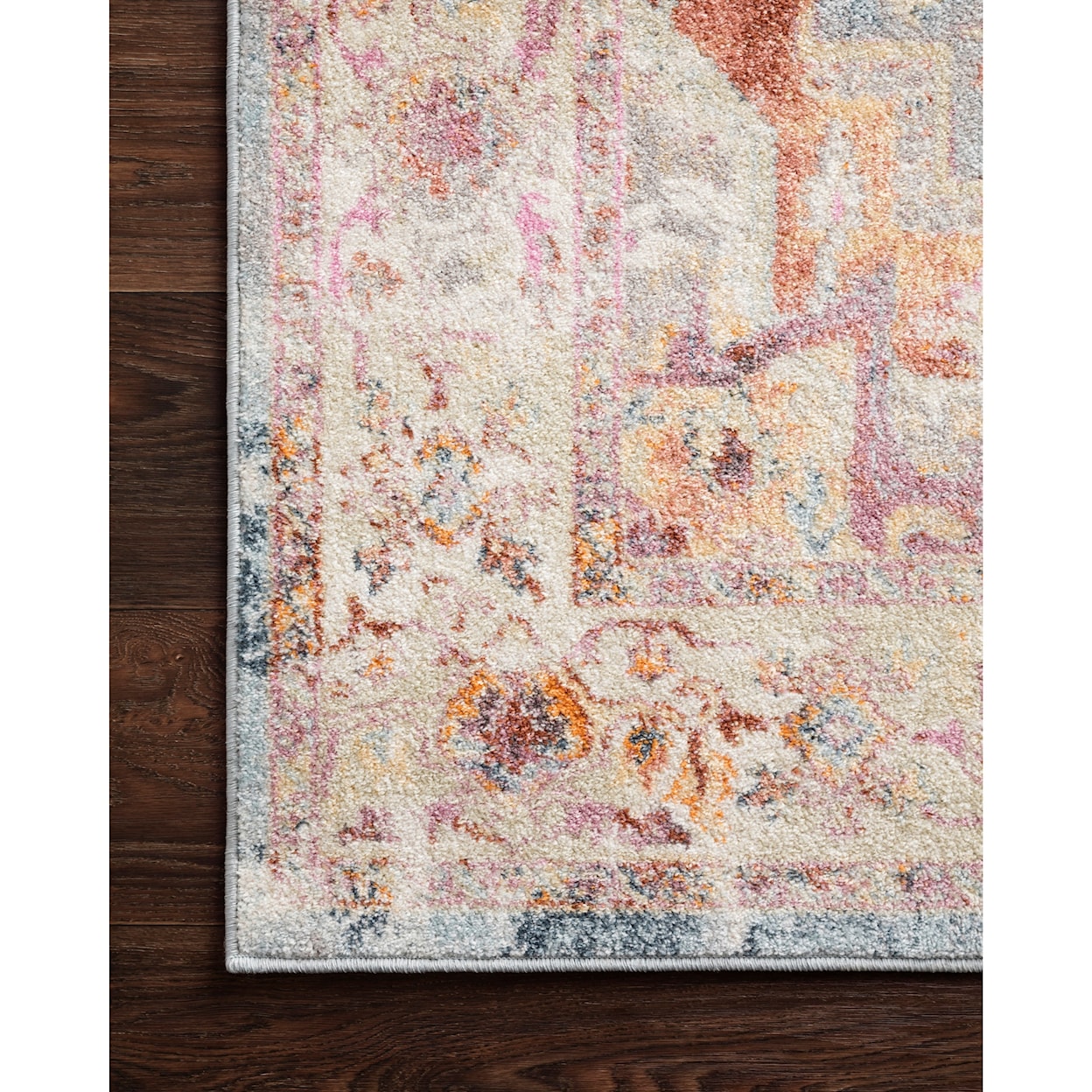 Loloi Rugs Clara 7'10" x 10'6" Sunset / Ivory Rug