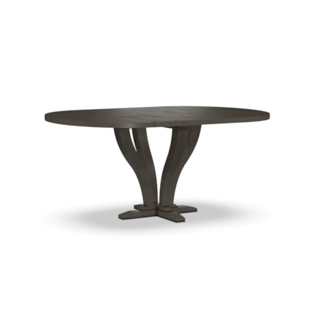 Oval Dinning Table with Pedestal Base