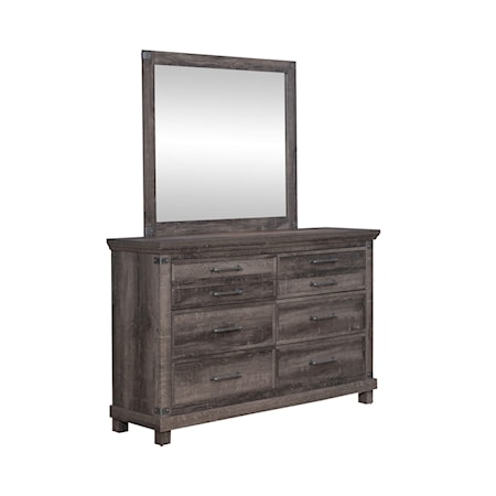 Dresser &amp; Mirror Set