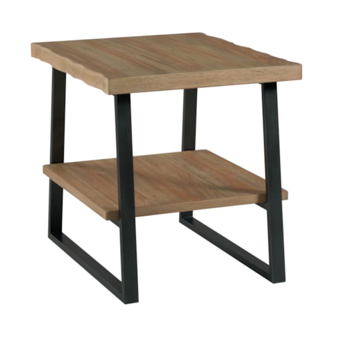 Modern Rustic Rectangular End Table