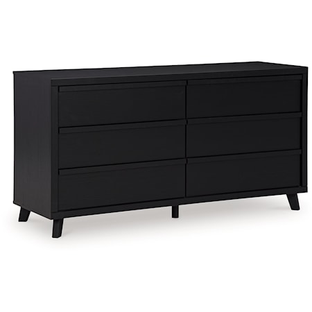 Contemporary 6-Drawer Dresser