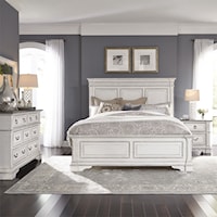 4-Piece Traditional Queen Panel Bedroom Set