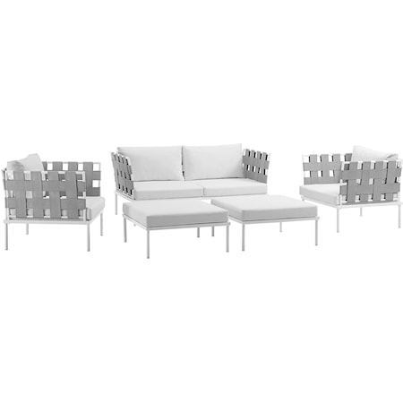 Outdoor 5 Piece Sectional Sofa Set