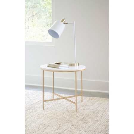 Ellison Marble Top Side End Table and