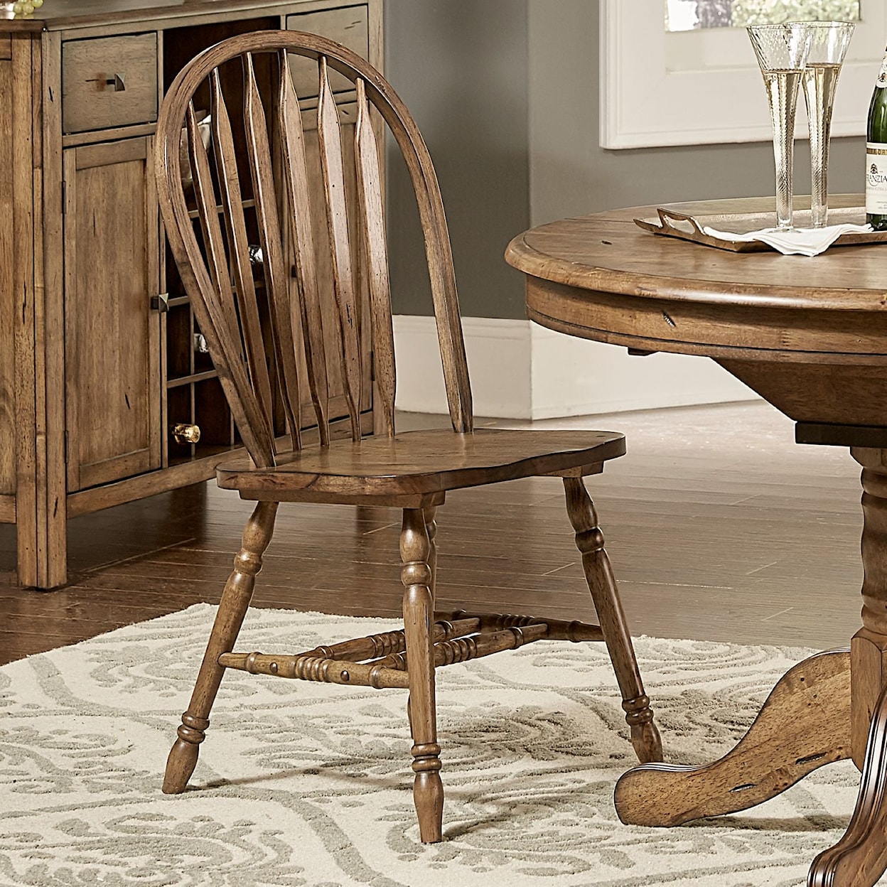 Liberty Furniture Carolina Crossing Windsor Side Chair