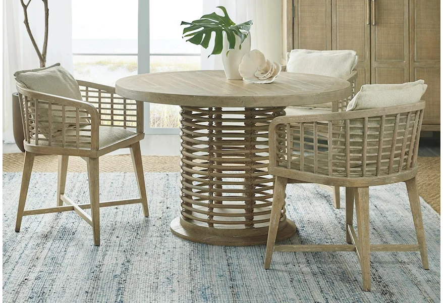 Surfrider 4-Piece Table and Chair Set by Hooker Furniture at Baer's Furniture