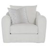 Bernhardt Plush Asher Fabric Swivel Chair