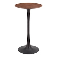 Contemporary Bar Table with Wood Top