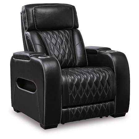 Power Recliner with Adj Headrest