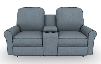 Power Reclining Space Saver Loveseat