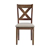 Accentrics Home Dining Farmhouse Upholstered X Back Dining Chair