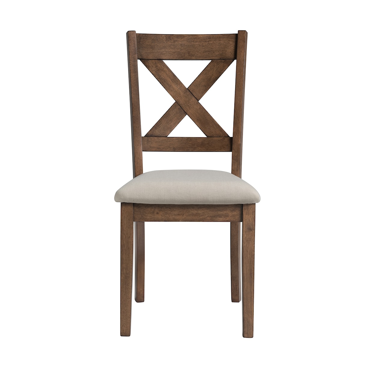 Accentrics Home Dining Farmhouse Upholstered X Back Dining Chair