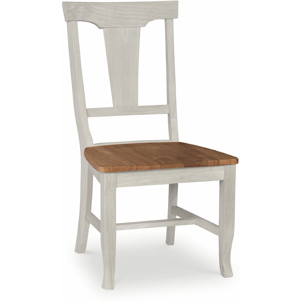 John Thomas Vista Panelback Chair in Hickory & Shell