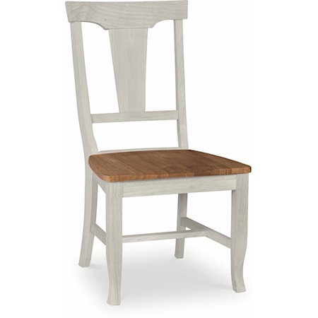 Panelback Chair in Hickory & Shell