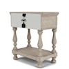 Riverside Furniture Kensington 1-Drawer Nightstand with Open Shelf
