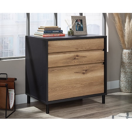Rustic Three-Drawer Lateral File Cabinet