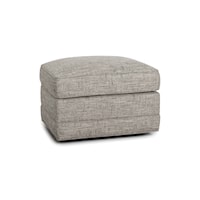 Transitional Accent Ottoman with Casters