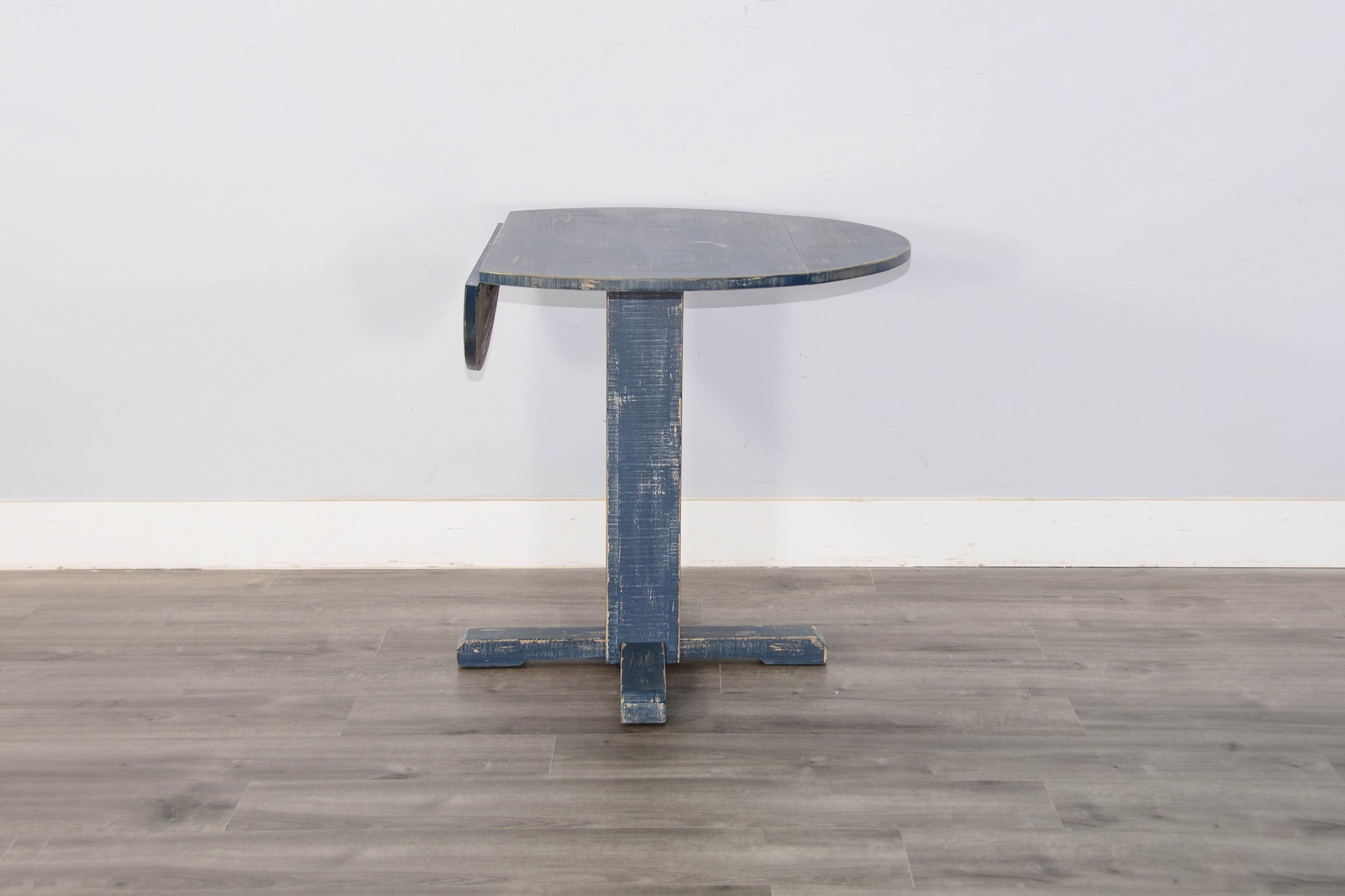 Ocean Blue Drop Leaf Table