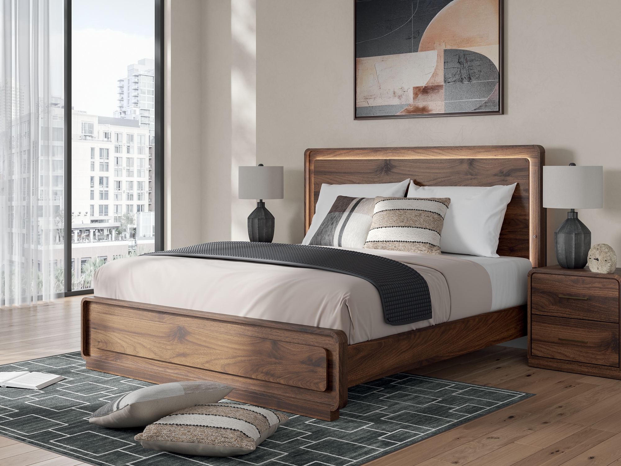 King Panel Bed