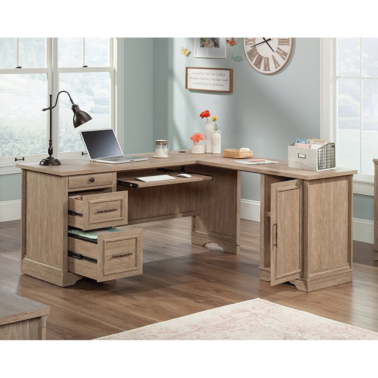 Sauder Rollingwood L-Shaped Desk