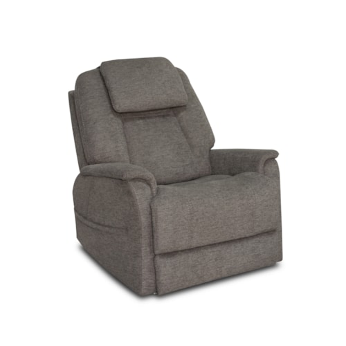Transitional Power Lift Recliner with Power Headrest, Power Lumbar, Heat & Air Massage