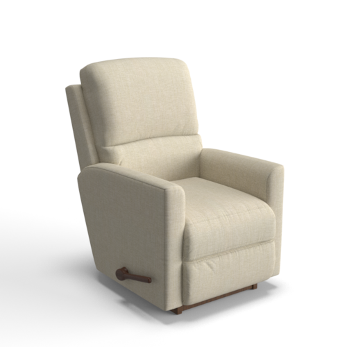 Casual Rocking Recliner with No-Gap Footrest